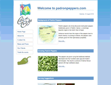 Tablet Screenshot of padronpeppers.com